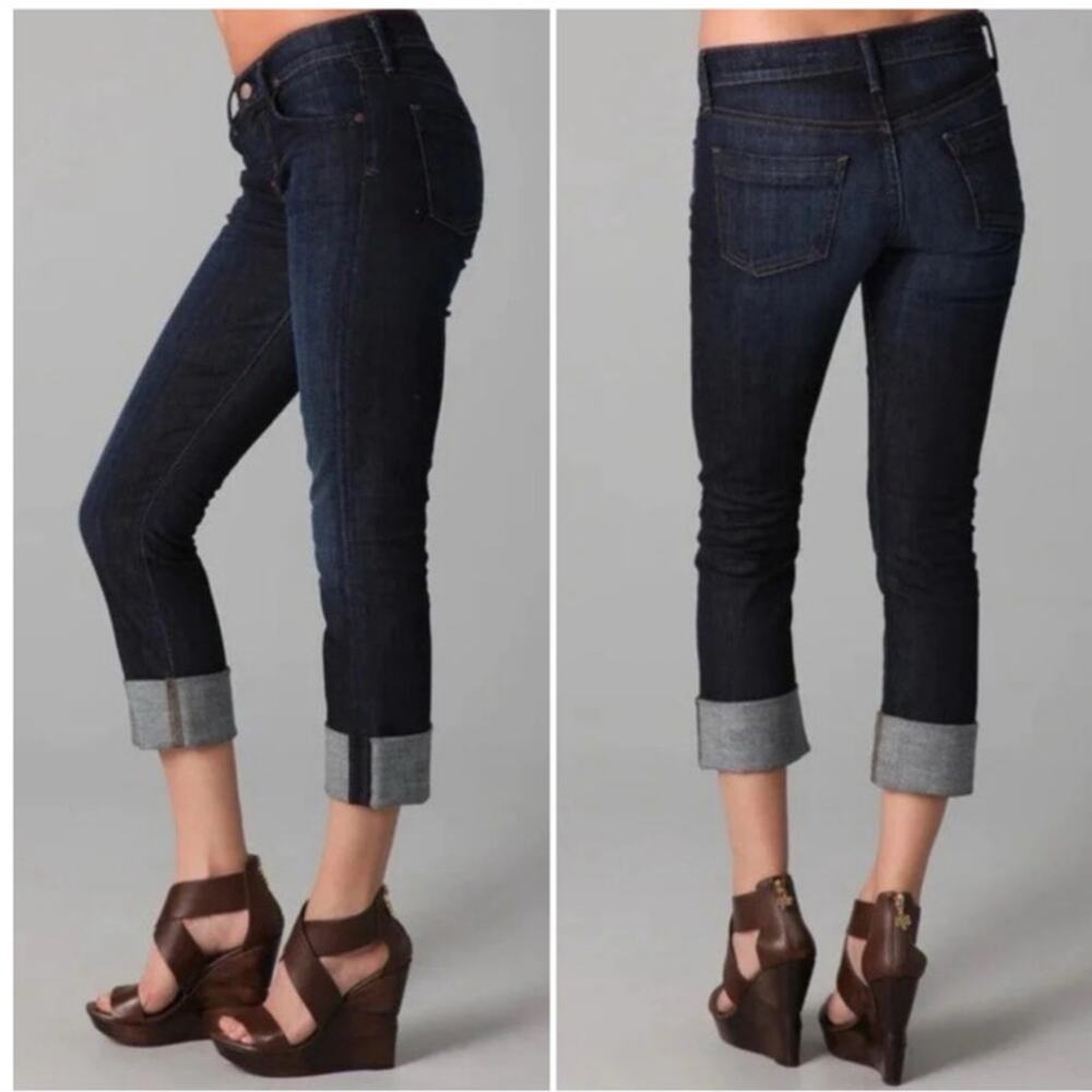Citizens of Humanity Dani Cropped Straight Leg‎ Dark Wash Jeans Size 25